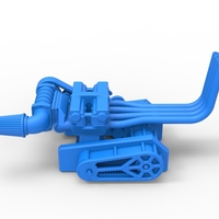 Engine of Top fuel Dirt dragster motorcycle 1:25 - Thumbnail 9