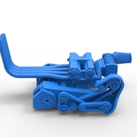 Engine of Top fuel Dirt dragster motorcycle 1:25 - Thumbnail 15