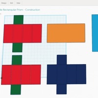 Foldable Rectangular Prism - Print Flat - Thumbnail 2