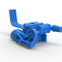 Engine of Top fuel Dirt dragster motorcycle 1:25 - Thumbnail 16