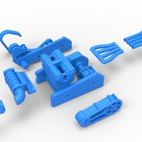 Engine of Top fuel Dirt dragster motorcycle 1:25 - Thumbnail 18