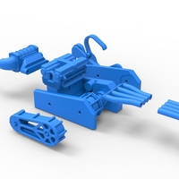 Engine of Top fuel Dirt dragster motorcycle 1:25 - Thumbnail 21