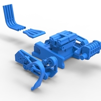 Engine of Top fuel Dirt dragster motorcycle 1:25 - Thumbnail 23