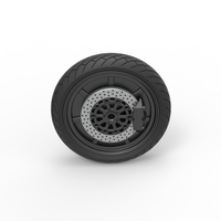 Front wheel of Top fuel Dirt dragster motorcycle 1:25 - Thumbnail 6