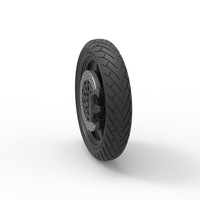 Front wheel of Top fuel Dirt dragster motorcycle 1:25 - Thumbnail 8