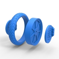 Front wheel of Top fuel Dirt dragster motorcycle 1:25 - Thumbnail 10