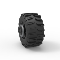 Rear wheel of Top fuel Dirt dragster motorcycle 1:25 - Thumbnail 8