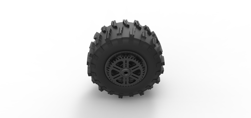 Rear wheel of Top fuel Dirt dragster motorcycle 1:25 3D Print 562240