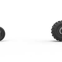 Wheel Set of Top fuel Dirt dragster motorcycle 1:25 - Thumbnail 4