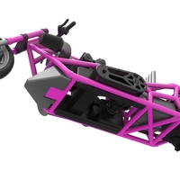 Top fuel Dirt dragster motorcycle Base 1:25 - Thumbnail 3