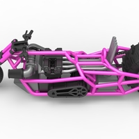 Top fuel Dirt dragster motorcycle Base 1:25 - Thumbnail 8