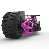 Top fuel Dirt dragster motorcycle Base 1:25 - Thumbnail 15