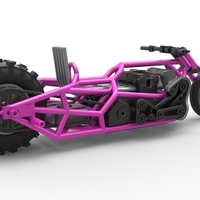 Top fuel Dirt dragster motorcycle Base 1:25 - Thumbnail 16