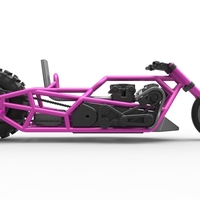 Top fuel Dirt dragster motorcycle Base 1:25 - Thumbnail 18