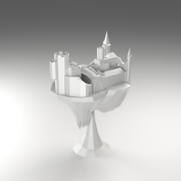 Small Floating Castle 3D Printing 5623