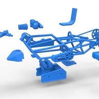Top fuel Dirt dragster motorcycle Base 1:25 - Thumbnail 24