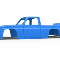 Shell of Vintage NASCAR race truck 1:25 - Thumbnail 2