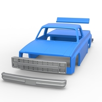 Shell of Vintage NASCAR race truck 1:25 - Thumbnail 18