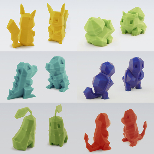 3D Printed Low Poly Pokemon by Pinshape