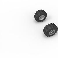 Wheel Set of Top fuel Dirt dragster trike 1:25 - Thumbnail 2