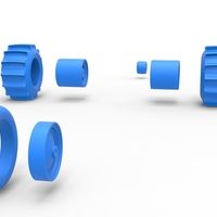 Wheel Set of Top fuel Dirt dragster trike 1:25 - Thumbnail 10