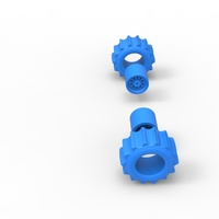 Wheel Set of Top fuel Dirt dragster trike 1:25 - Thumbnail 11