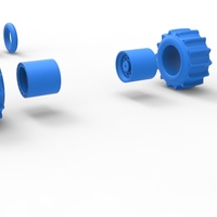 Wheel Set of Top fuel Dirt dragster trike 1:25 - Thumbnail 12