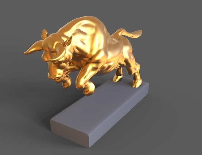 Angry bull 3D print model