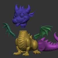 Printable Dragon 3D Model  - Thumbnail 2