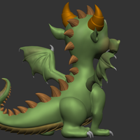 Printable Dragon 3D Model  - Thumbnail 5