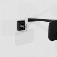 Playstation 5 wall mount 3D Printable, PS5 Wall mount (disc) - Thumbnail 4