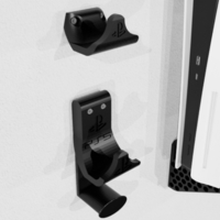 Playstation 5 wall mount 3D Printable, PS5 Wall mount (disc) - Thumbnail 6