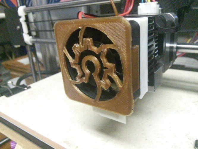 Open Hardware 40mm Clip-On Fan Cover 3D Print 56261