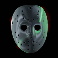 Jason Voorhees Mask Friday 13 - Halloween Mask - Thumbnail 1