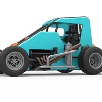 Midget car Scale 1:25 - Thumbnail 2