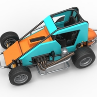 Midget car Scale 1:25 - Thumbnail 4