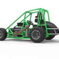 Midget car Base Scale 1:25 - Thumbnail 11