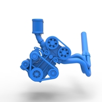 Engine of Midget car Scale 1:25 - Thumbnail 4