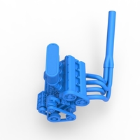 Engine of Midget car Scale 1:25 - Thumbnail 5