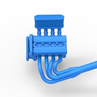 Engine of Midget car Scale 1:25 - Thumbnail 8