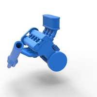 Engine of Midget car Scale 1:25 - Thumbnail 10