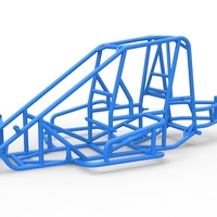 Small Frame of Midget car Scale 1:25 3D Printing 562857