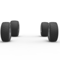 Wheel Set of Midget car Scale 1:25 - Thumbnail 4