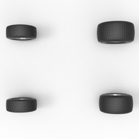 Wheel Set of Midget car Scale 1:25 - Thumbnail 7