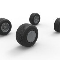 Wheel Set of Midget car Scale 1:25 - Thumbnail 10