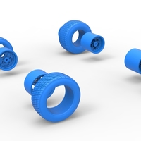 Wheel Set of Midget car Scale 1:25 - Thumbnail 13