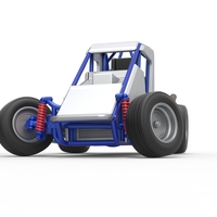 Midget car while turning Scale 1:25 - Thumbnail 6