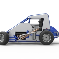 Midget car while turning Scale 1:25 - Thumbnail 7