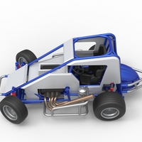 Midget car while turning Scale 1:25 - Thumbnail 8