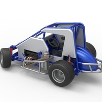 Midget car while turning Scale 1:25 - Thumbnail 10